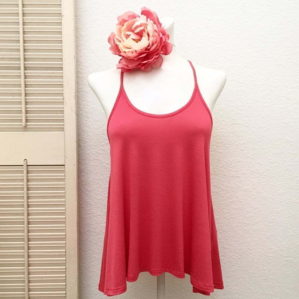 Veronica M. Soft Jersey Trapeze T-Strap Tank❤️